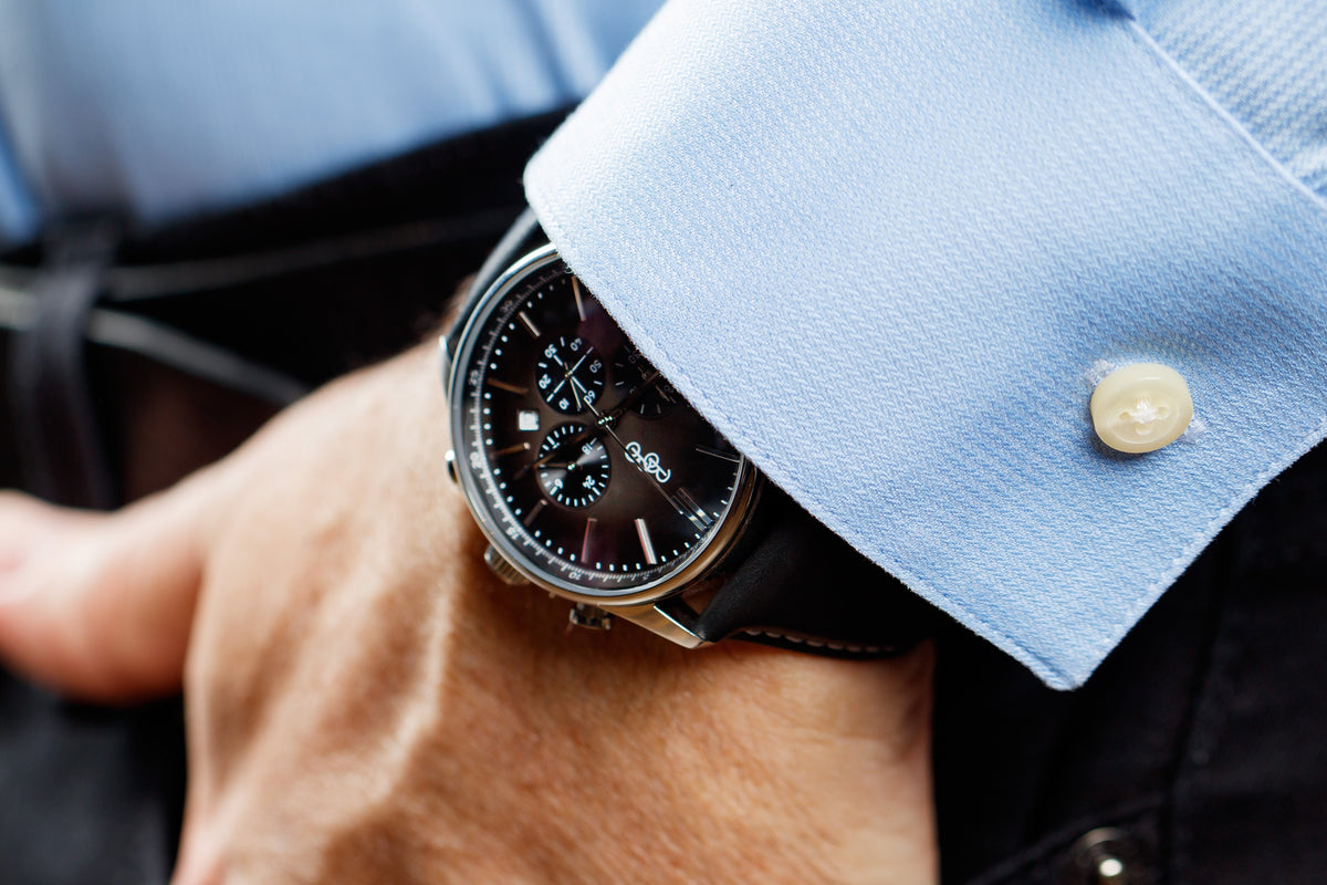 Gray Retro Chronograph The Beyond Boring Watch Company