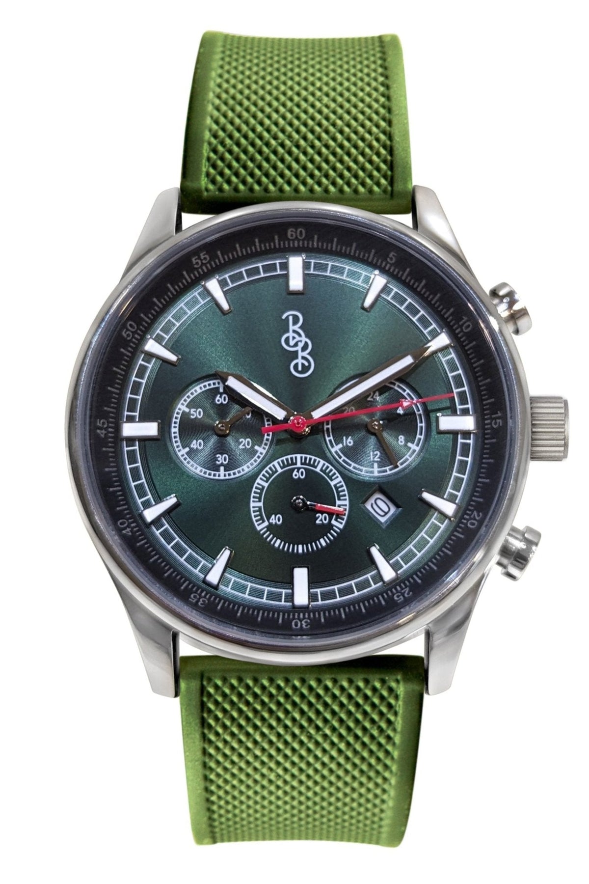 Green Sport Chronograph The Beyond Boring Watch Company