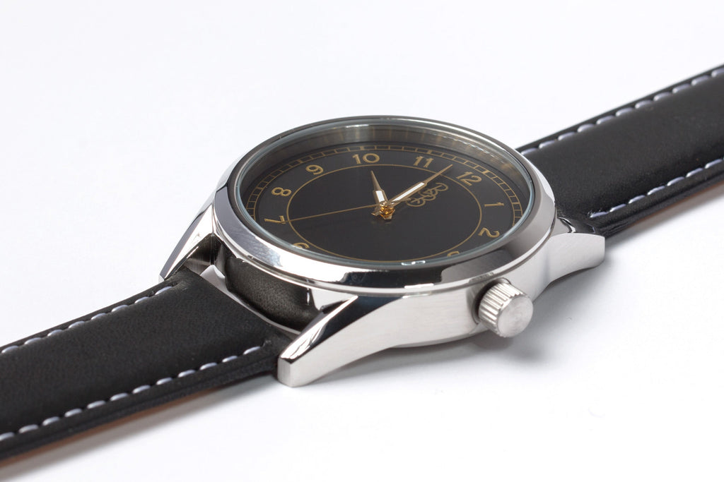 Black and Gold Classic Watch The Beyond Boring Watch Company