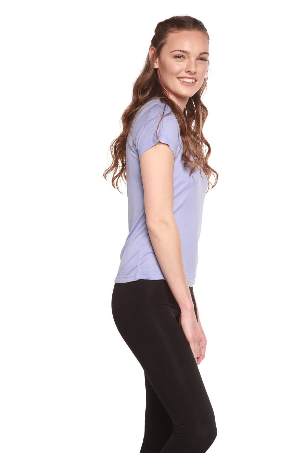 Women's 100% Bamboo Viscose Scoop Neck Short Sleeve T-Shirt Spun Bamboo