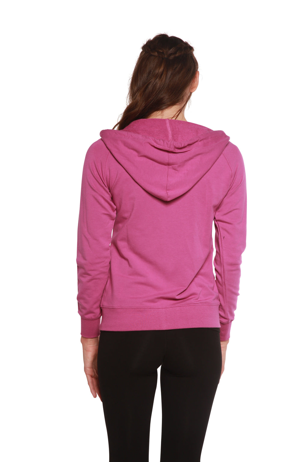 Women's Bamboo French Terry Zip Hooded Sweatshirt Spun Bamboo