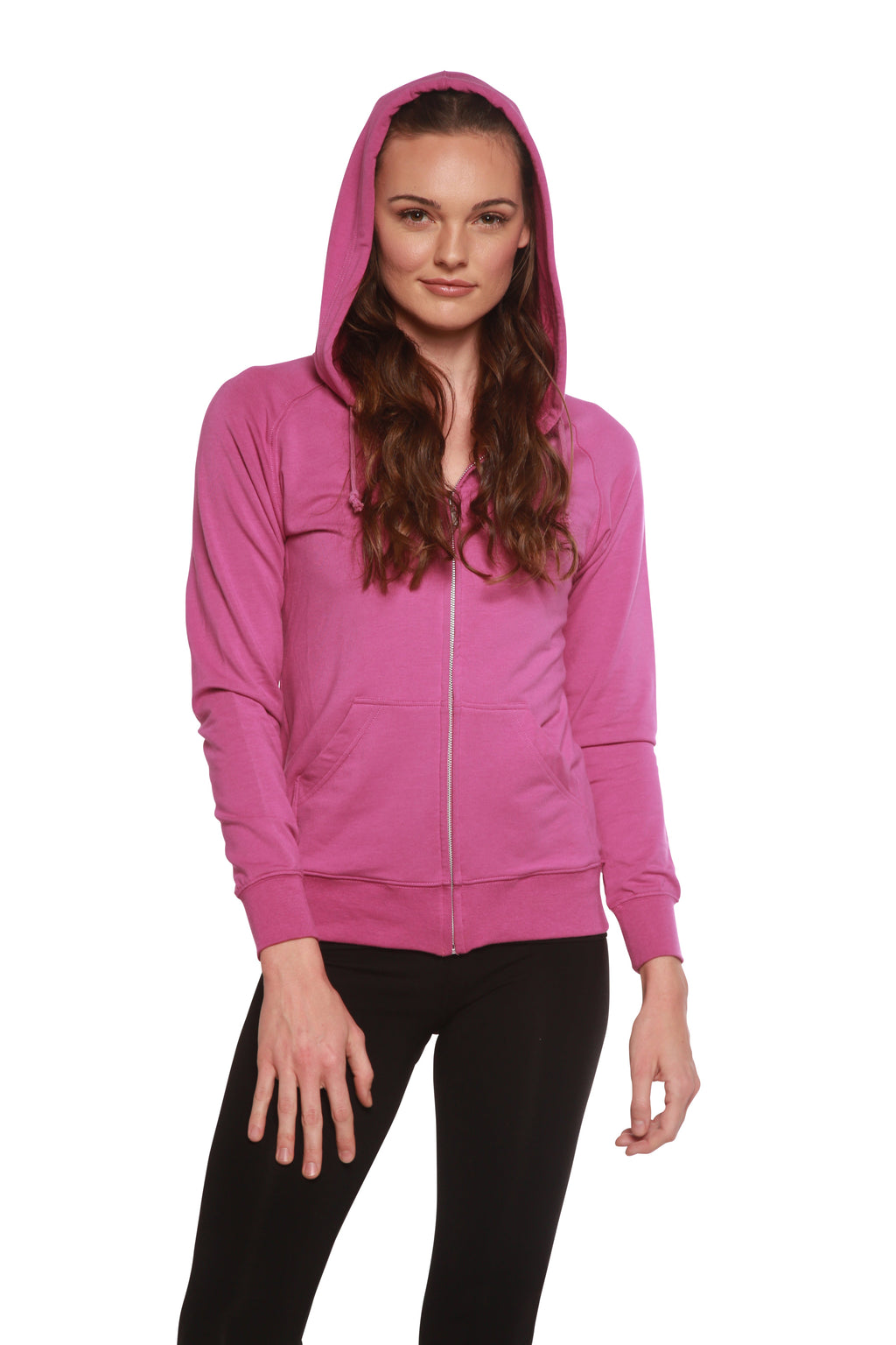 Women's Bamboo French Terry Zip Hooded Sweatshirt Spun Bamboo