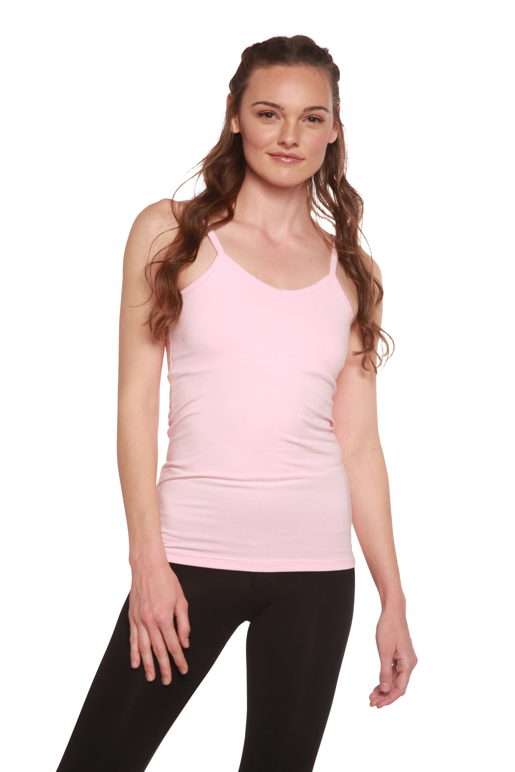 Clearance Women's Bamboo/Cotton Camisole with Shelf Bra Spun Bamboo
