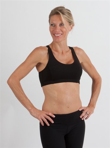 New Women's Bamboo Padded Sports Bra in Black Spun Bamboo